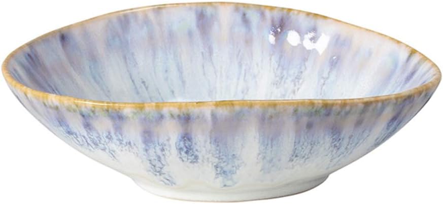 Costa Nova Ceramic Stoneware 6.75 oz. Oval Bowl - Brisa Collection, Ria Blue | Microwave & Dishwasher Safe Dinnerware | Food Safe Glazing | Restaurant Quality Serveware