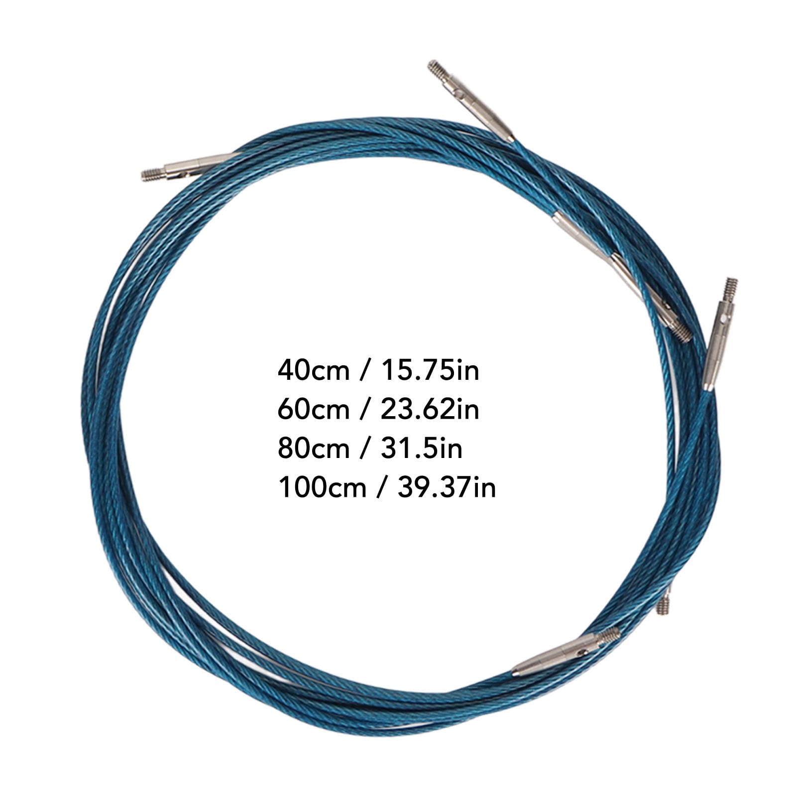 Tomotato Juego de Agujas Circulares de Tejer Intercambiables con Mango Ergonómico, Cable Flexible 12 Pares Tamaños 2-10 mm Bolsa de Almacenamiento para Lana Punto Labores Manuales