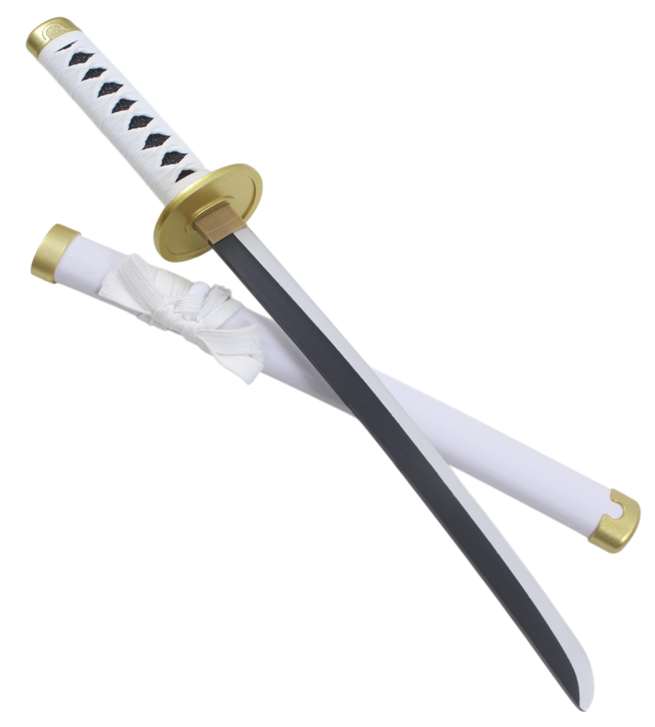 Mini Katana Wado Ichimonji Epee en Bois Sabre Zoro - 45cm + Presentoir en Bois Inclus