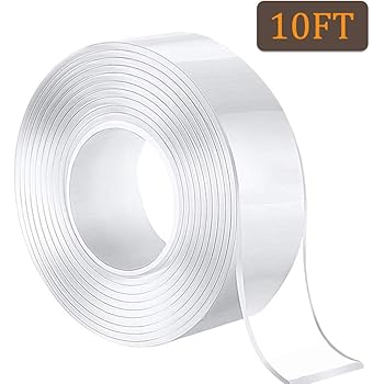 2 Pack Adhesive Double Sided Tape Heavy Duty Strong Glue Mounting Tape Removable Reusable Washable Adhesive Wall Fixings For Heavy Pictures Frame Picture Hanging Two Sided Grip Tape Office Supplies Stationery