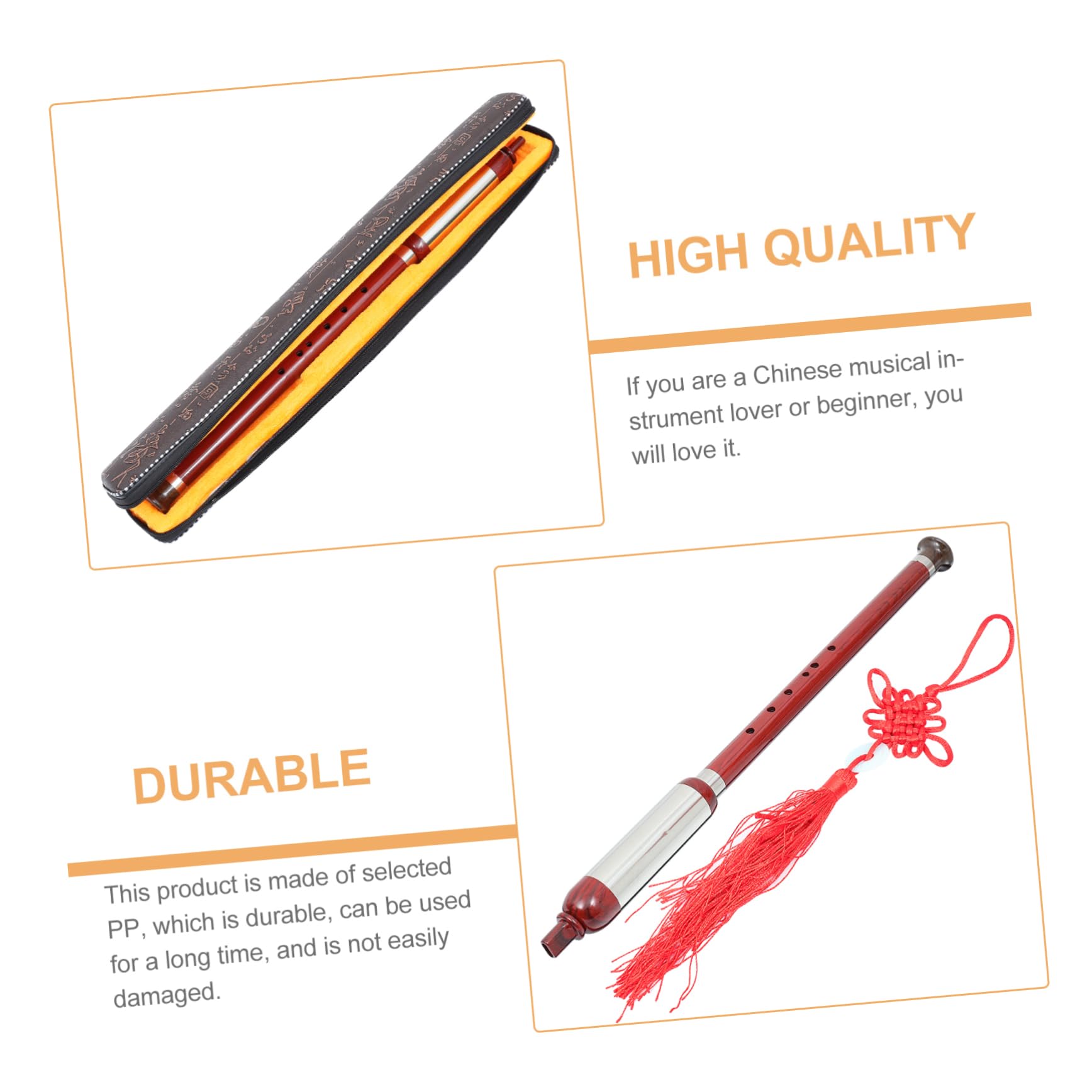 Toyvian 1 Set Imitazione Bau Nazionale Portatile Bau Strumento Popolare Premium Bawu Per Principianti Strumento Musicale Cinese Strumento Cinese Tradizionale Bau Bawu