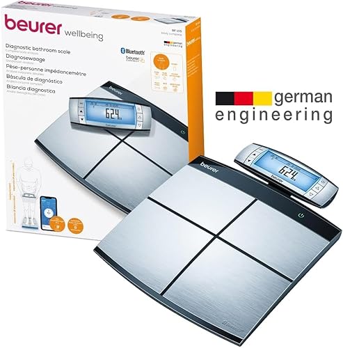 Beurer Bf 105 Body Complete Bilancia Diagnostica, Con Display Xxl Rimovibile E Connettività Bluetooth - 6