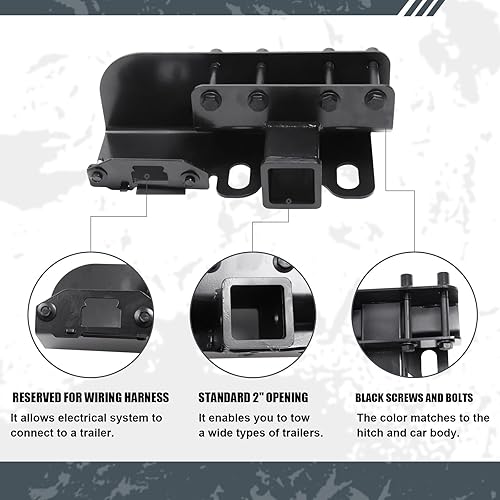 Miniatura 4 de Snailfly Enganche de remolque de 2 pulgadas para receptor de enganche Ford Bronco 2021-2025 Clase 3, no para Bronco Sport