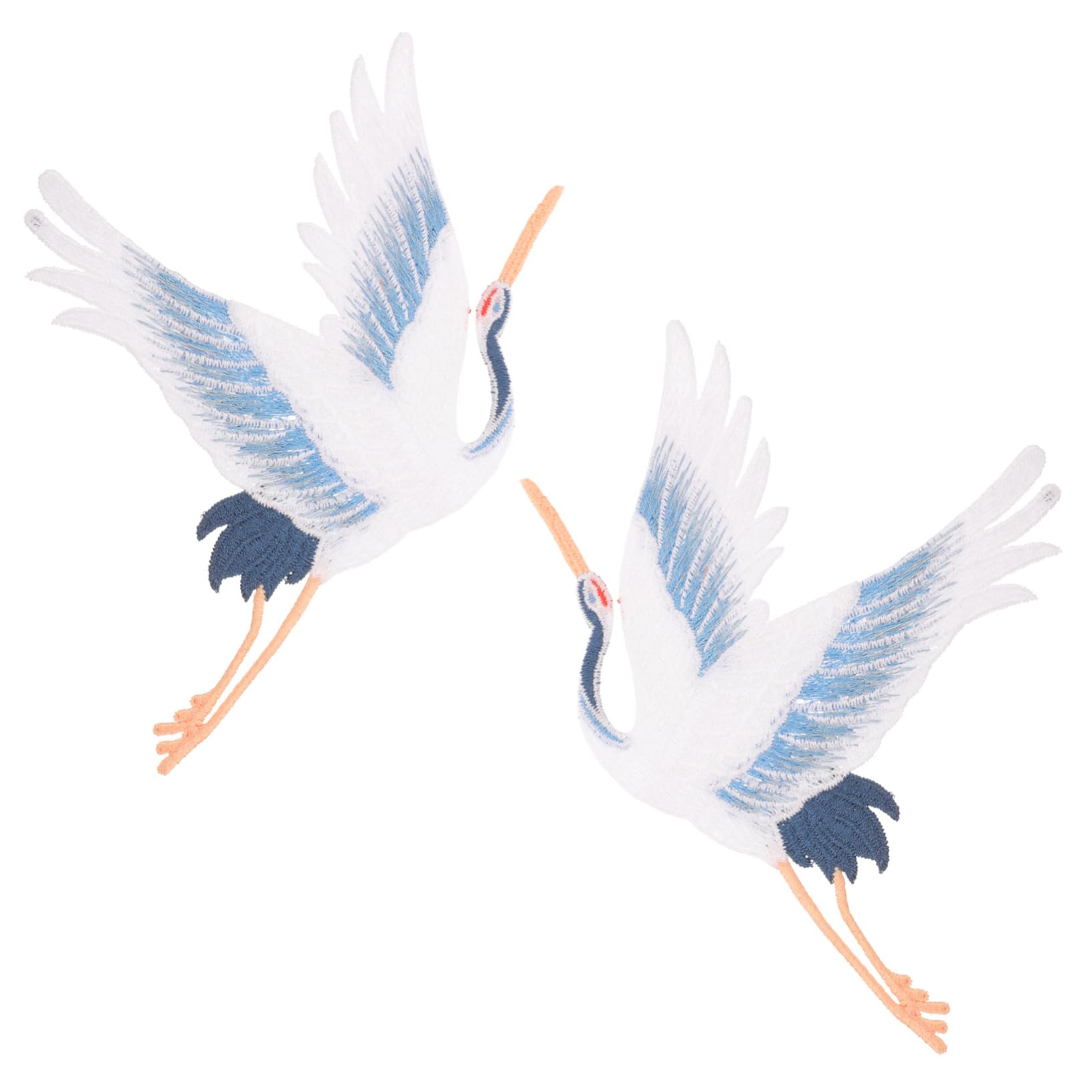 10pezzi Toppe Crane Decorative Toppe Ricamate Per Su Abbigliamento Jeans e Borse Applique Design Per Decorazioni e Riparazioni