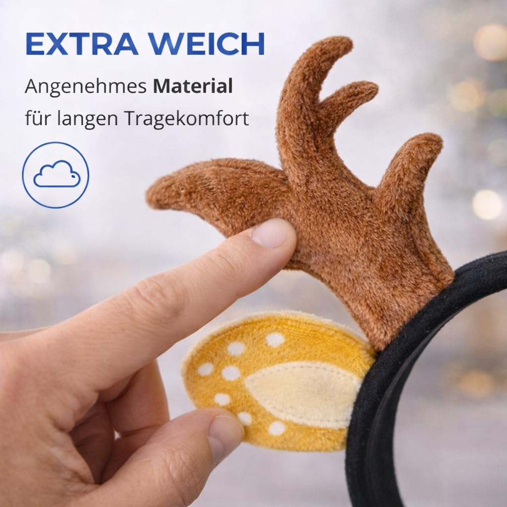 Chapeau de chevreuil bois de cerf carnaval adultes enfants costumes