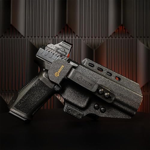 Miniatura 83 de GRITR Omni IWB/OWB Kydex - Funda modular para Sig, Glock, Springfield, Walther, S&W, Canik y más, accesorio ambidiestro para pistola EDC con corte
