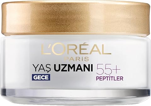 L'Oreal Paris Yaş Uzmanı 55+ Kırışıklık Karşıtı Yenileyici Gece Kremi