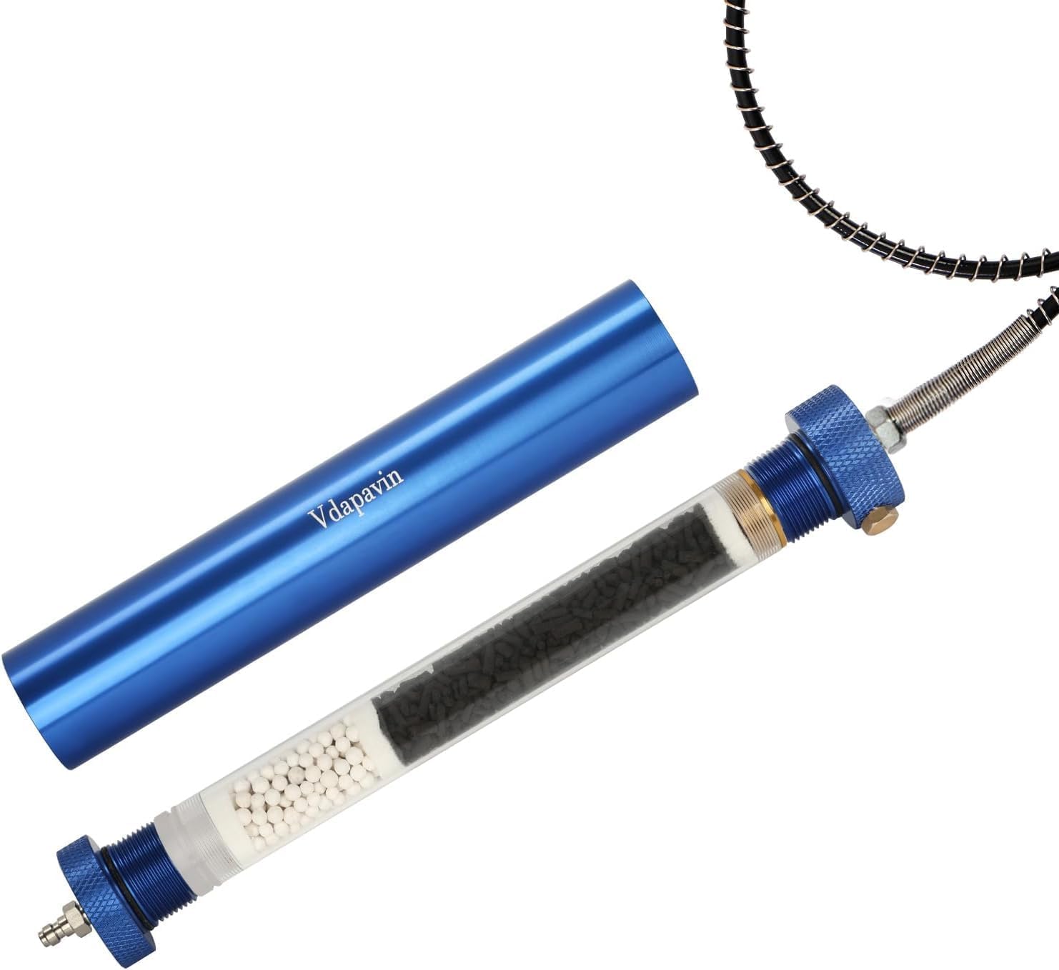 pcp air compressor filter, 4500Psi/30Mpa oil-water separator with M8 quick connect female for high pressure air compressor pump scuba cylinder