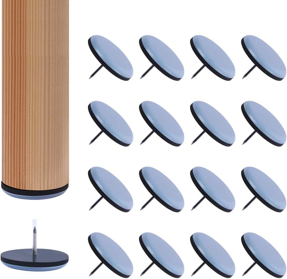 Ezprotekt 16 PCS Chair Glides, Furniture Glides Nail on