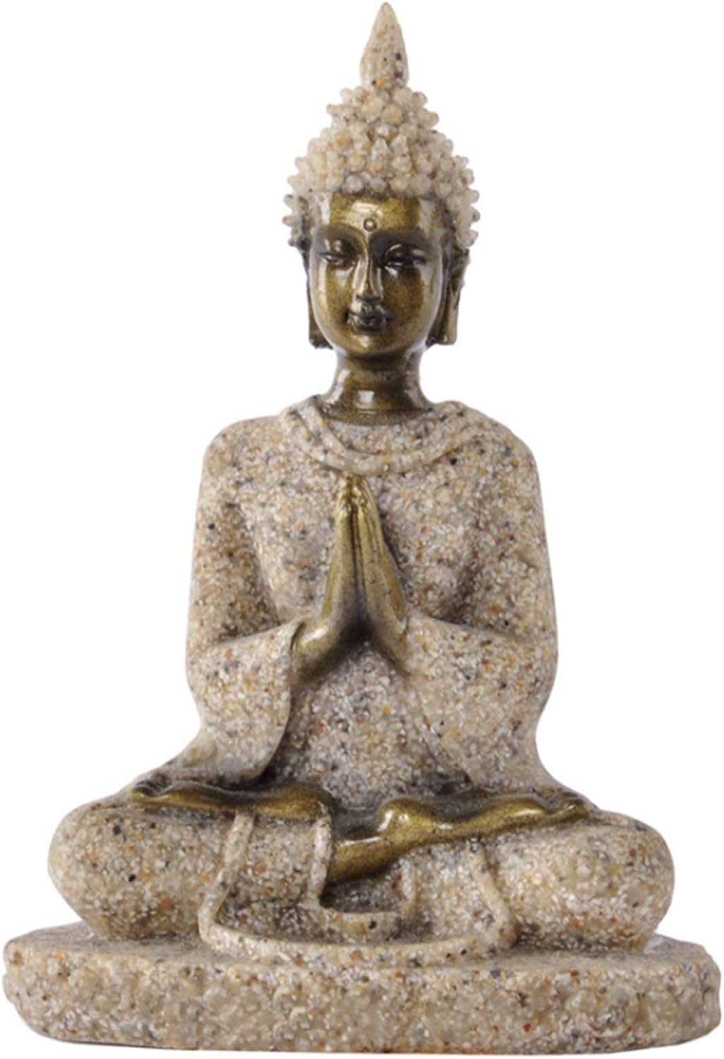 Dytartzx Mini Feng Shui Meditation Statue，Buddha Figurine Decoration，Home Office Decor Gift (Buddha)