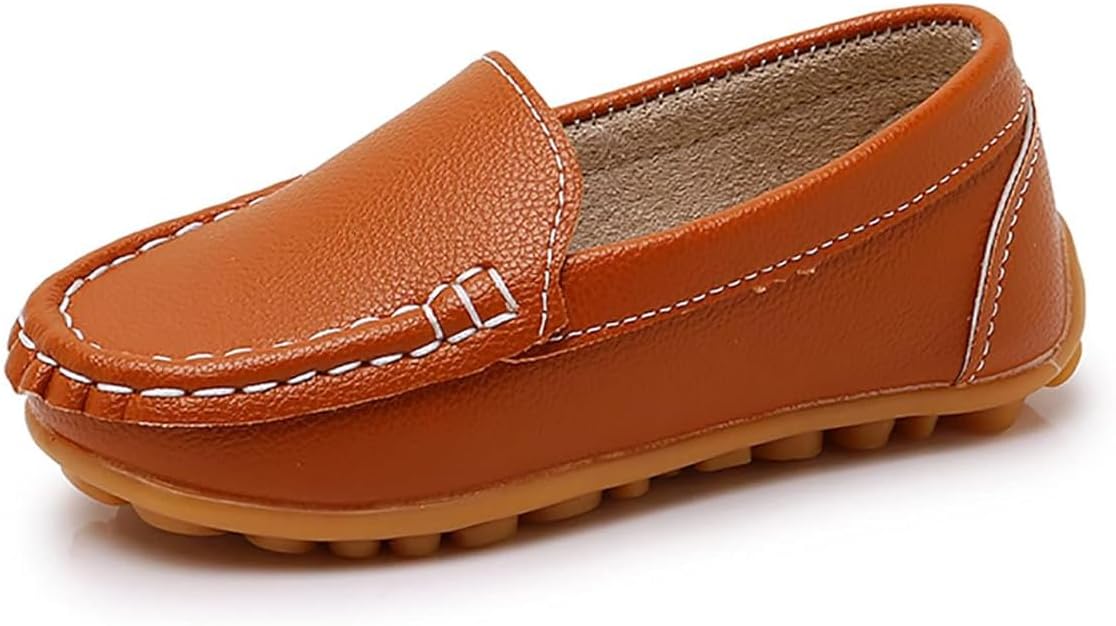 Boys Girls Loafers Dress Shoes Oxford Moccasins Flats Boat Slip-On School Daily Walking Shoes(Toddler/Little Kids/Big Kids)