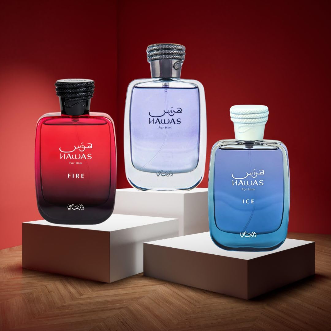 RASASI ハワス ファイア オーデパルファン 100ml RASASI Hawas, Hawas Ice & Hawas Fire Eau De Parfum Sprays 100ML