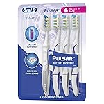 Oral-B Pulsar Vibrating Bristles Toothbrush, Medium, 4 Pack (Colors May Vary)
