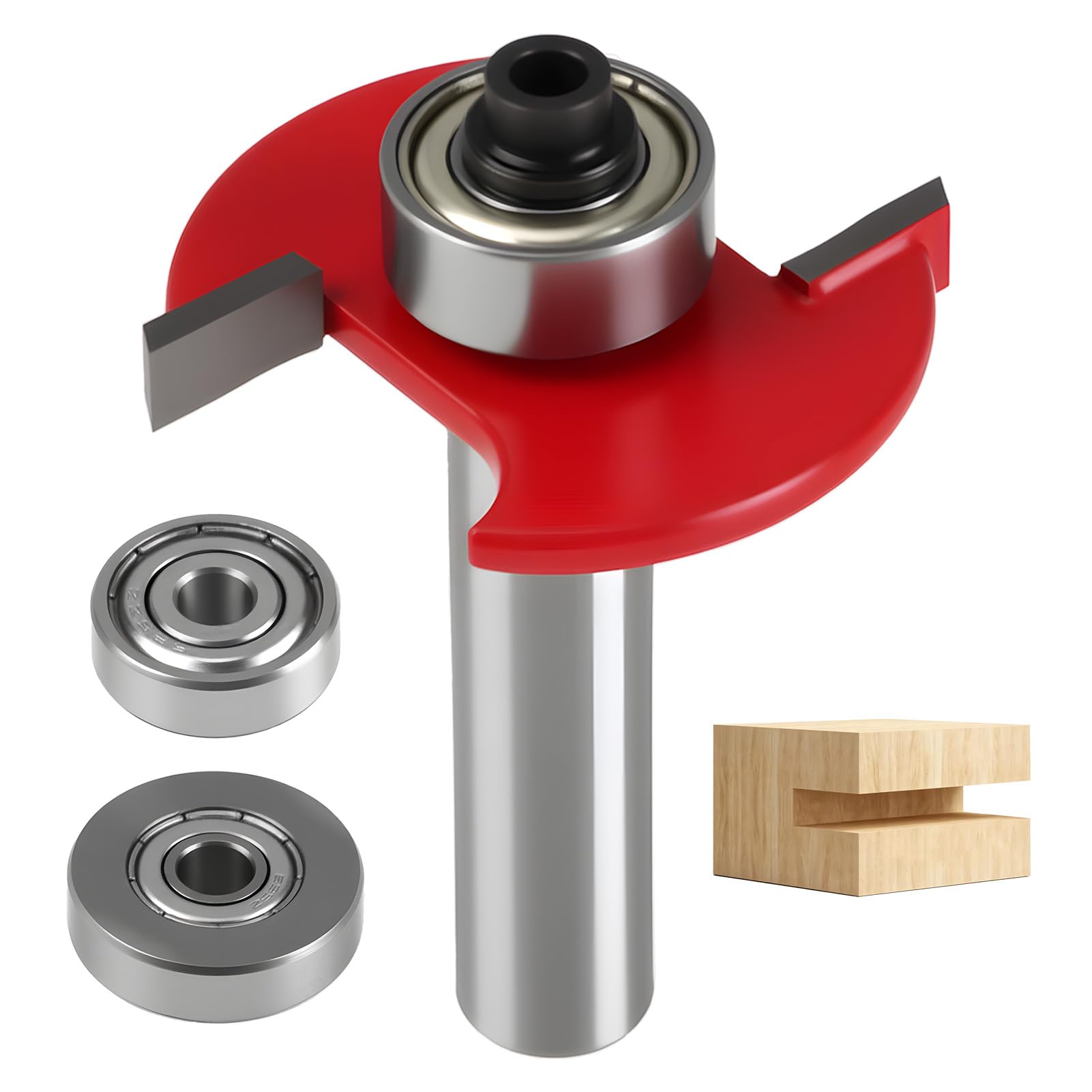 3 In 1 Biscuit Jointer Router Bits 1/4" Shank Biscuit Joint Slot Cutter