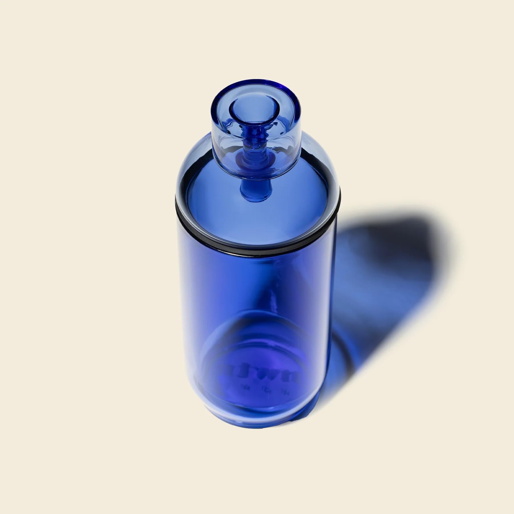 NWTN Home Vesper Bong Gravedad de Cristal | Pipa de Agua de Mesa Vintage de Cristal con Casquillo de 14 mm para Fumar (lapislázuli)