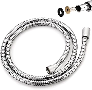 Shower Hose for Grohe 28143000 RelexaFlex 59" Metal Longlife Handheld Shower Hose Replacement, Starlight Chrome