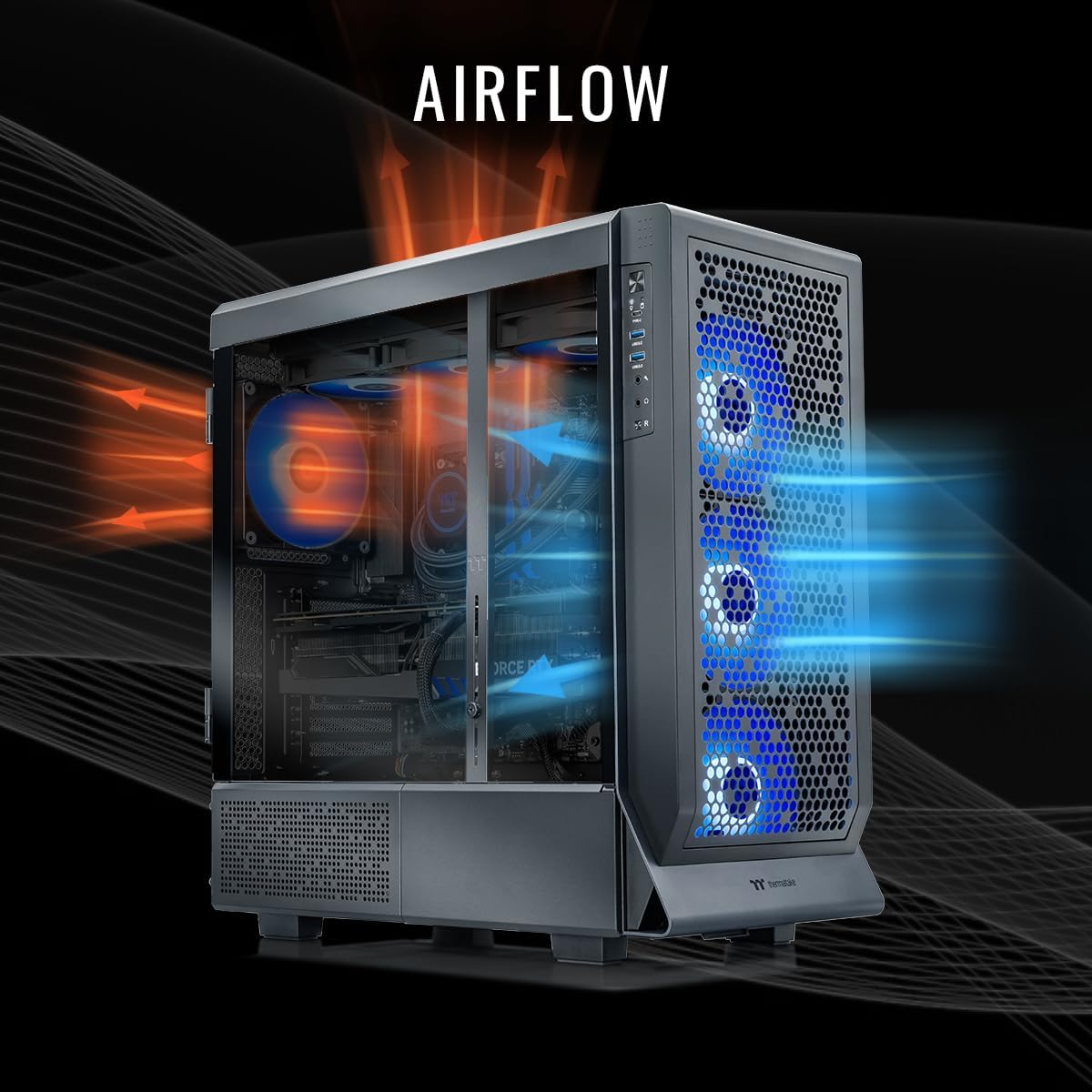 Thermaltake LCGS Apollo u2880 Gaming Desktop (Intel® Core™ Ultra 9 285K, ToughRam 32GB DDR5 6400MT/s RGB Memory, NVIDIA® GeForce RTX™ 5080, 2TB NVMe M.2, WiFi, Windows 11) C5BK-Z890-580-LCS