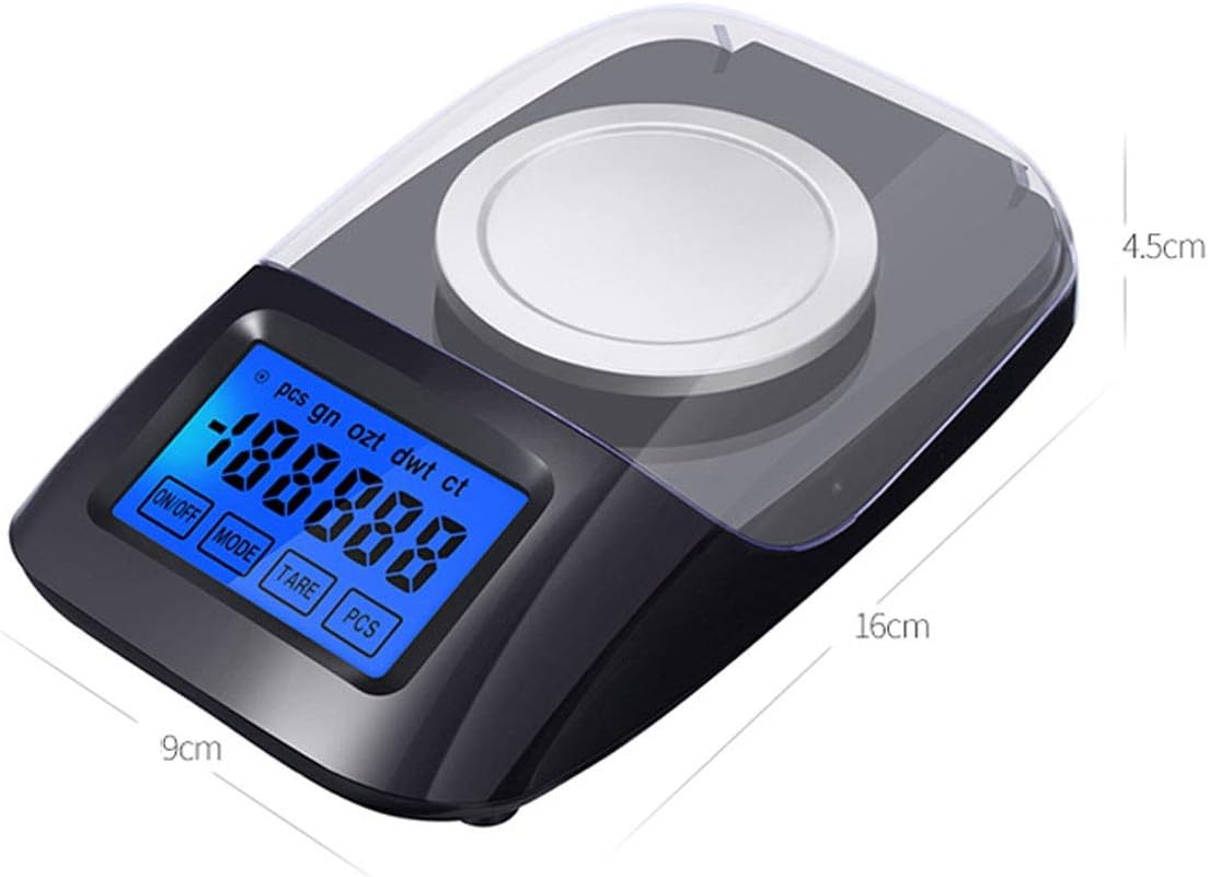 50G/0.001G Precision Electronic Scale Mini Pocket Scale Portable Jewelry Weighing Smart Scale Laboratory Balance,