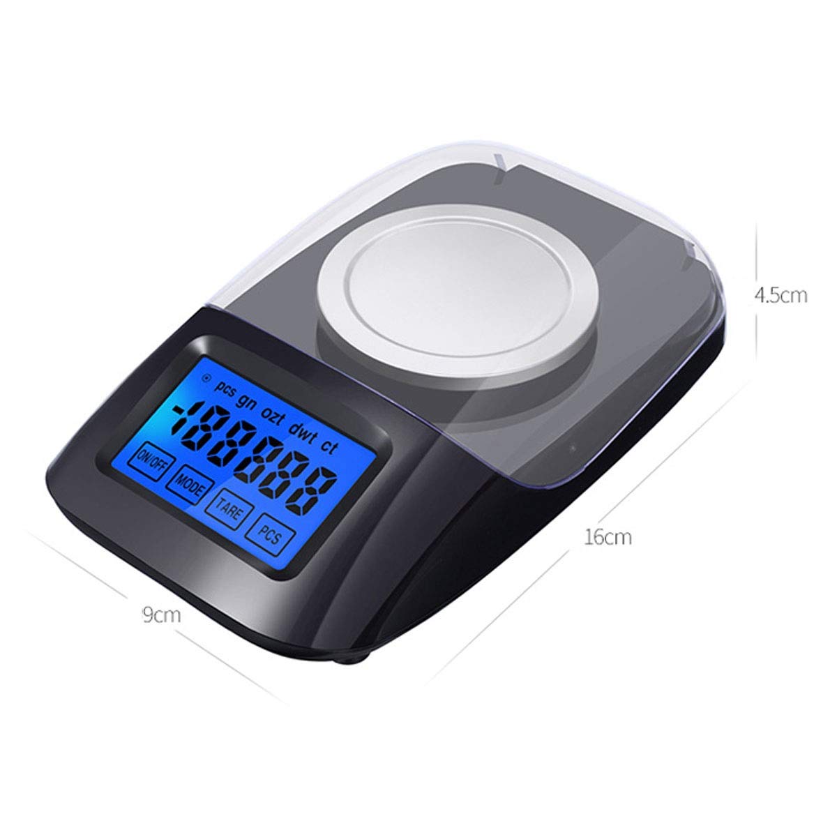 Báscula electrónica de precisión de 50 g/0,001 g, minibáscula de Bolsillo portátil, báscula Inteligente para pesaje de Joyas, balanza de Laboratorio