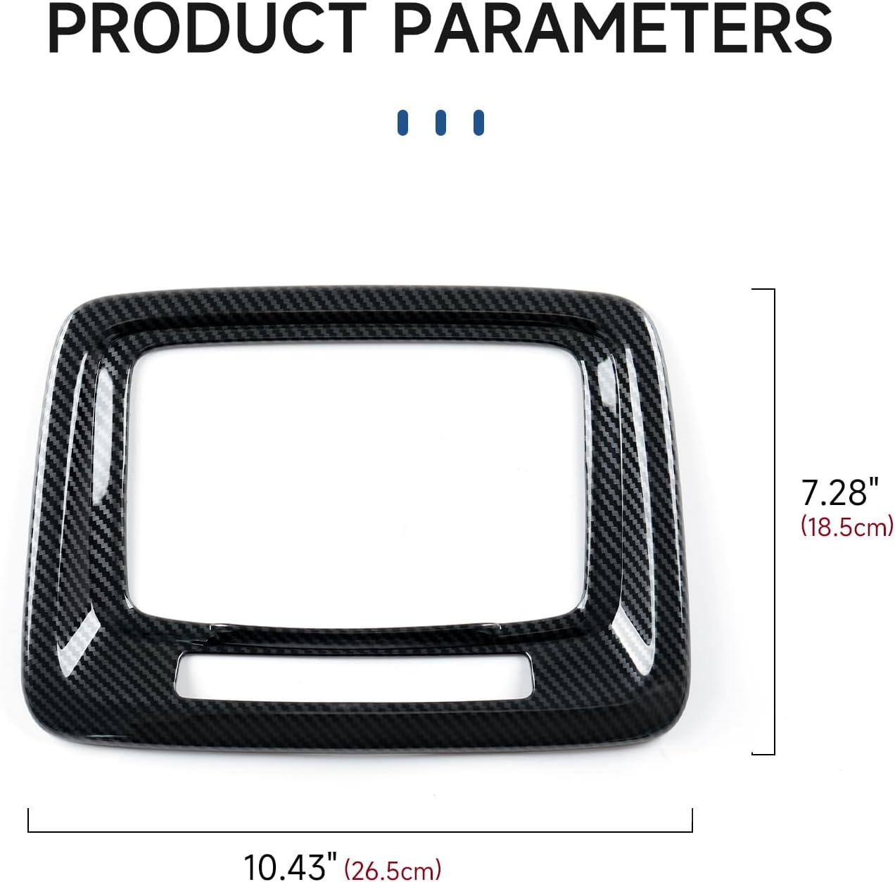Youtaiche Car ABS Front Roof Reading Light Lamp Trim Carbon Fiber Interior Decal for 2019-2025 Chevy Silverado | for 2019-2021 GMC Sierra 1500 2500 3500 HD Accessories
