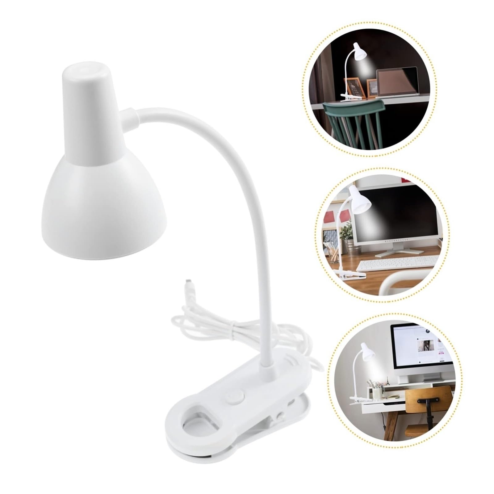 Lampada da Lettura per Camera Lampada Da Scrivania A LED Con Morsetto, Ricaricabile Tramite USB, For Dormitori Degli Studenti Lampada da Scrivania