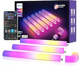 Govee Glide Wall Light, LED Light Bar für Gaming und Streaming, Multicolor Anpassbar, Music Sync Home Decor, mit 40+ dynam...