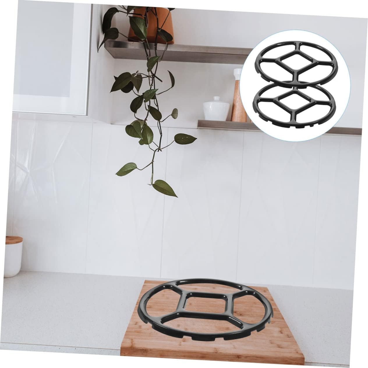 3pcs Enamel Gas Stove Support Rings for Small Pots and Pans