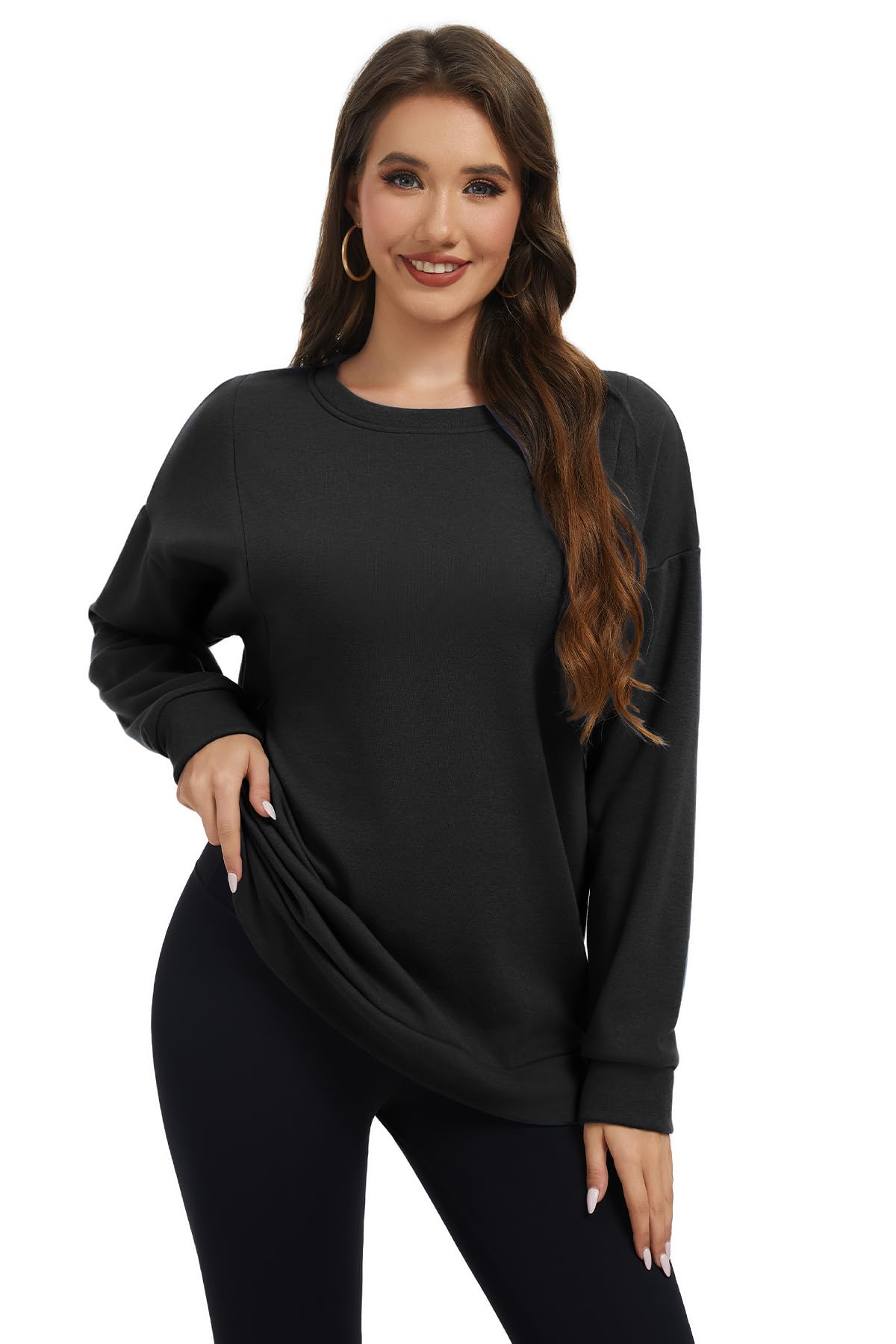 Smallshow Still-Sweatshirt für Damen, Fleece, langärmelig, Stillkleidung