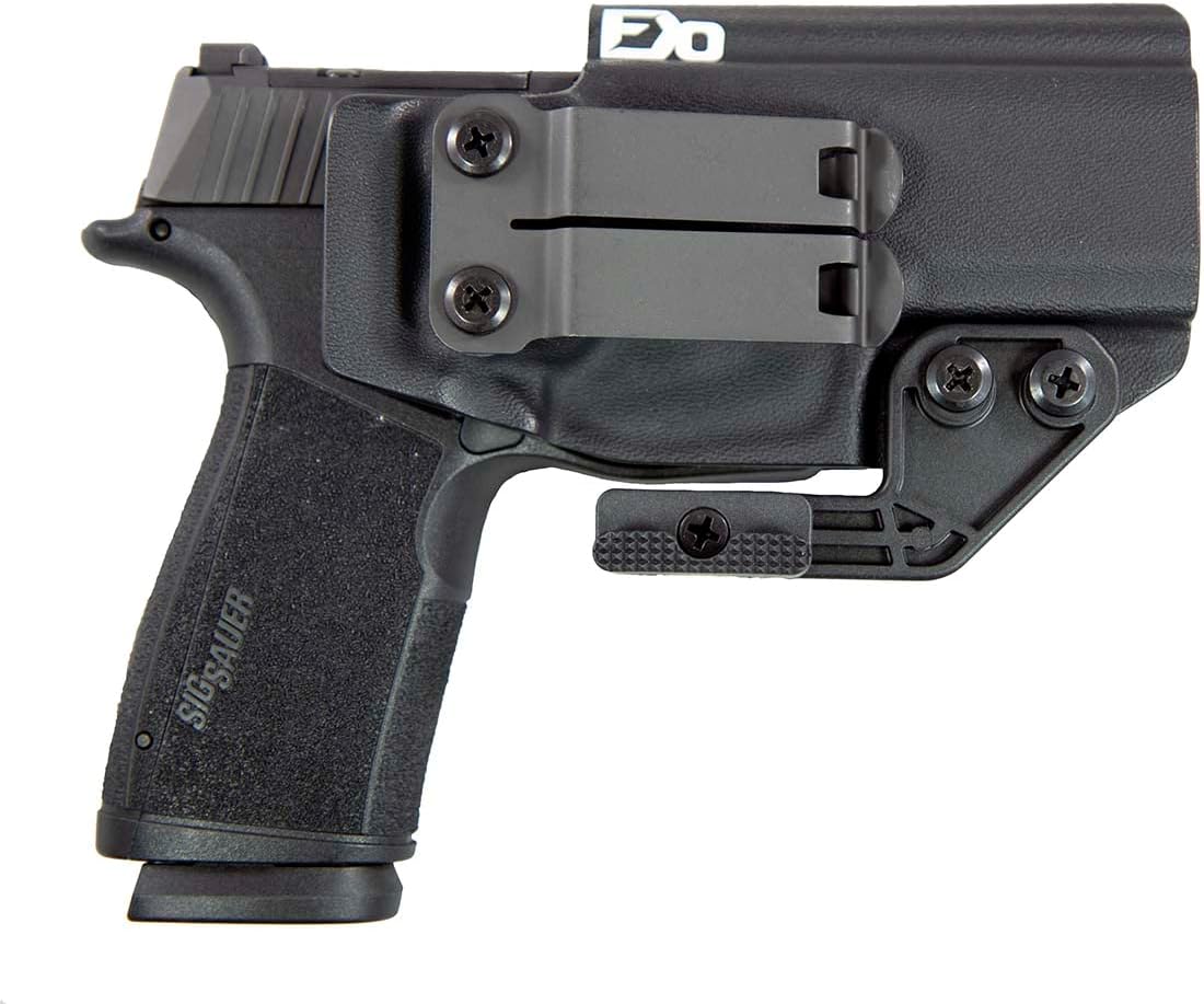 FDO Industries IWB Kydex Holster Compatible with Sig P365 X-Macro -Discreet Carry Concepts 1.5" Metal Monoblock Gear Clip - Optic Cut - The Paladin Series - Made in USA