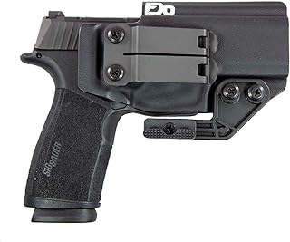 FDO Industries IWB Kydex Holster Compatible with Sig P365 X-Macro -Discreet Carry Concepts 1.5" Metal Monoblock Gear Clip