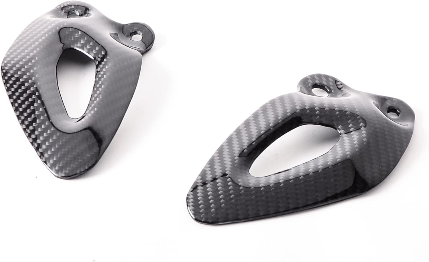 Bestem Carbon Fiber Heel Guards for Triumph Rocket III 2020-2021 Twill Weave