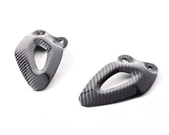 Bestem Carbon Fiber Heel Guards for Triumph Rocket III 2020-2021 Twill Weave