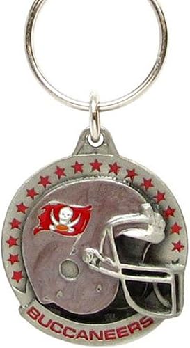 Siskiyou Sports NFL Tampa Bay Buccaneers - Llavero unisex de metal tallado, colores del equipo