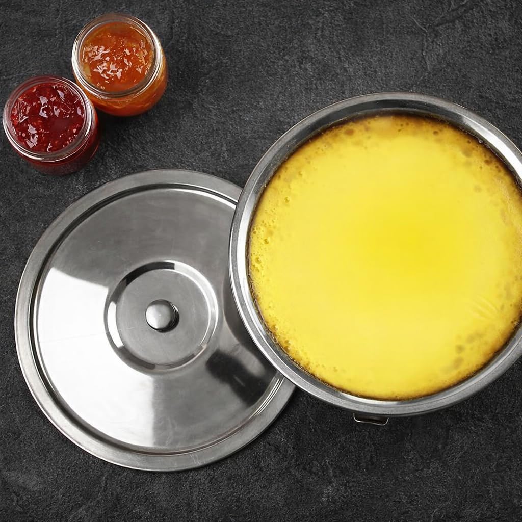 Arga - 12 Stampini Budino 7 cm - Stampo Individuali per Budino - Stampo Panna Cotta In Acciaio Inossidabile - Stampi Individuali Muffin, Coulant - Pirottini in Acciaio Individuale