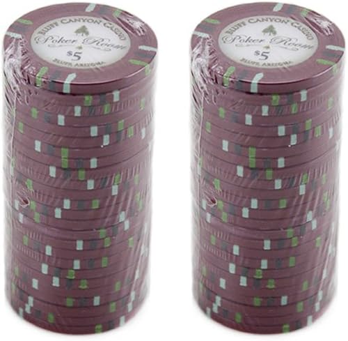 Miniatura 9 de Claysmith Gaming Bluff Canyon Poker Chip Heavyweight 13.5-gram Clay Composite  Pack of 50