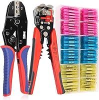 Vista 11 de HKS Herramienta de crimpado para conectores termorretráctiles con pelador 3 en 1 y 280 piezas de conectores termorretráctiles impermeables de grado