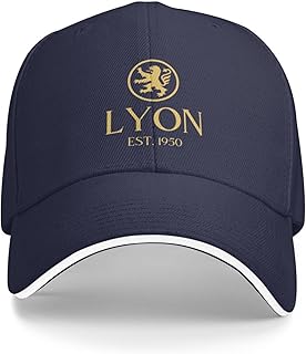 Casquette de Baseball Lyon Gold Cap Vintage pour Hommes et Femmes