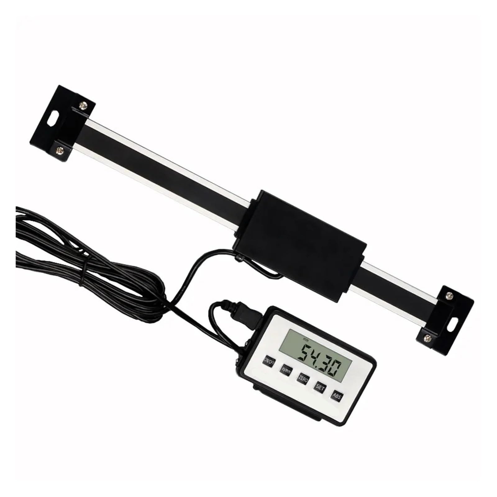 DUOCAI Digital Readout Kit Linear Scale Digital Magnetic Encoder Glass Sensor Slim Ruler Electronic Lathe Milling(0-150mm)