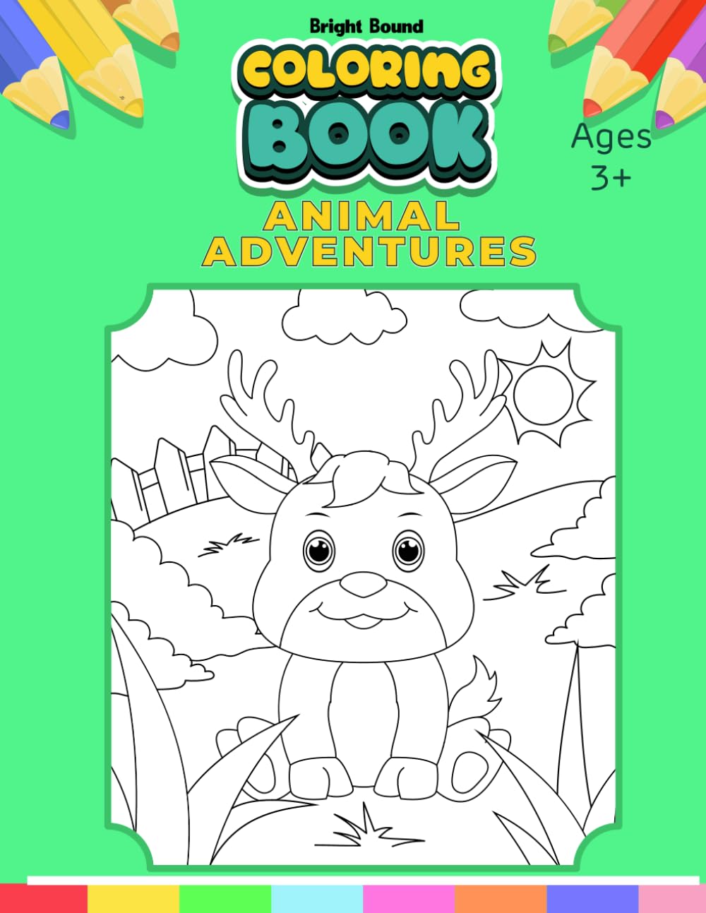 A Big and Easy Coloring Book: Animal Adventures