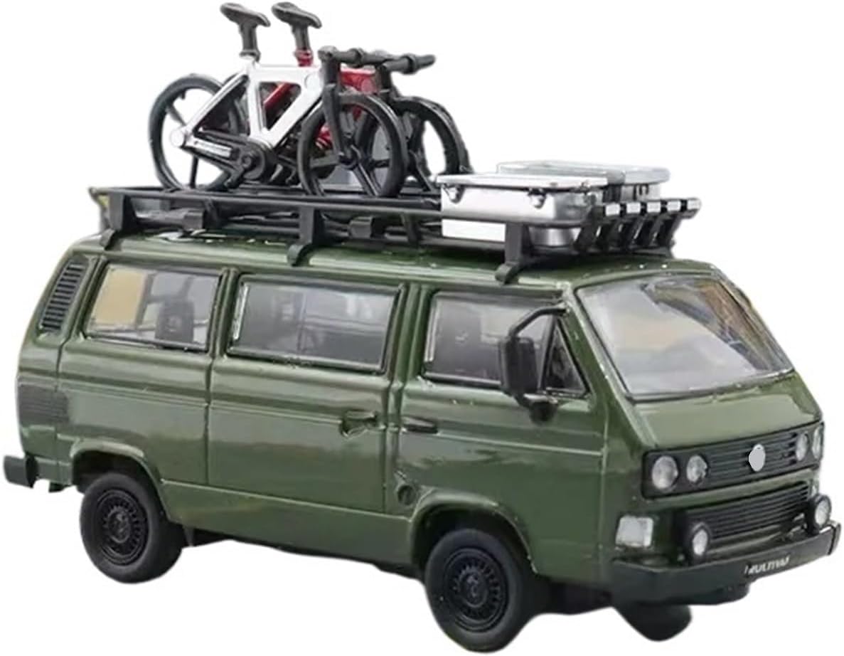 1/64 for T3 Van Diecast Model Car(Green,No Box)