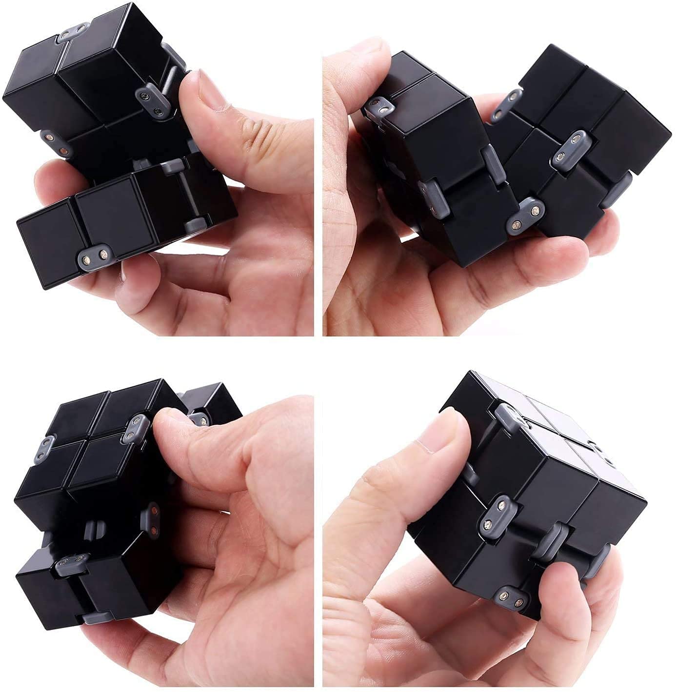 Tragbares sensorisches Fidget Spielzeug Set Infinity Fidget Cube Block Flippy Kette, Zappelhammer Spinner, Schild Fidgit Spinner, Anti Stress Angst Geschenke für Teenager, Kinder, Erwachsene