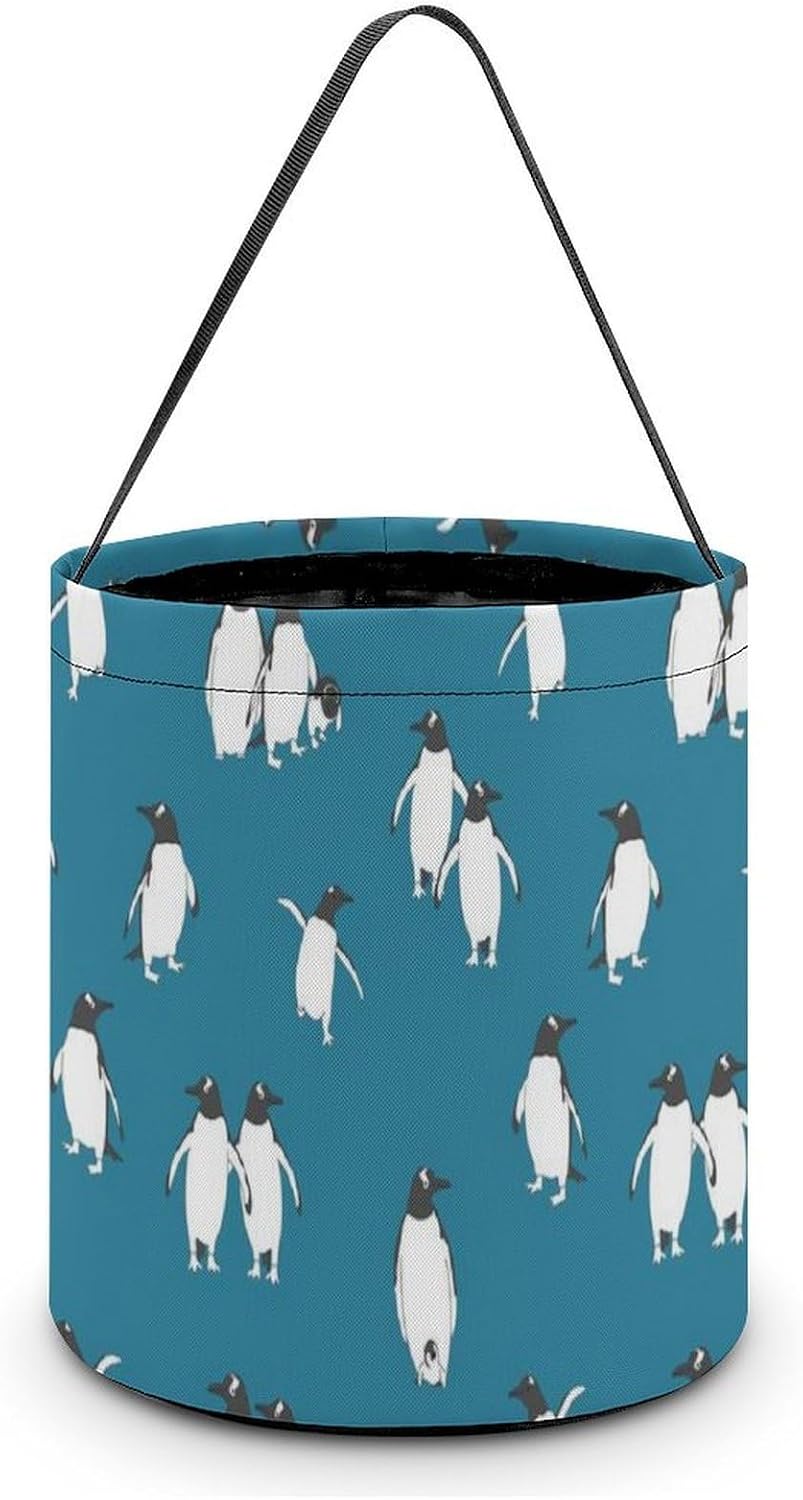 Penguines Atlantic Candy Bag Halloween Treat Goody Bags Party Basket Handbag Holiday Decor