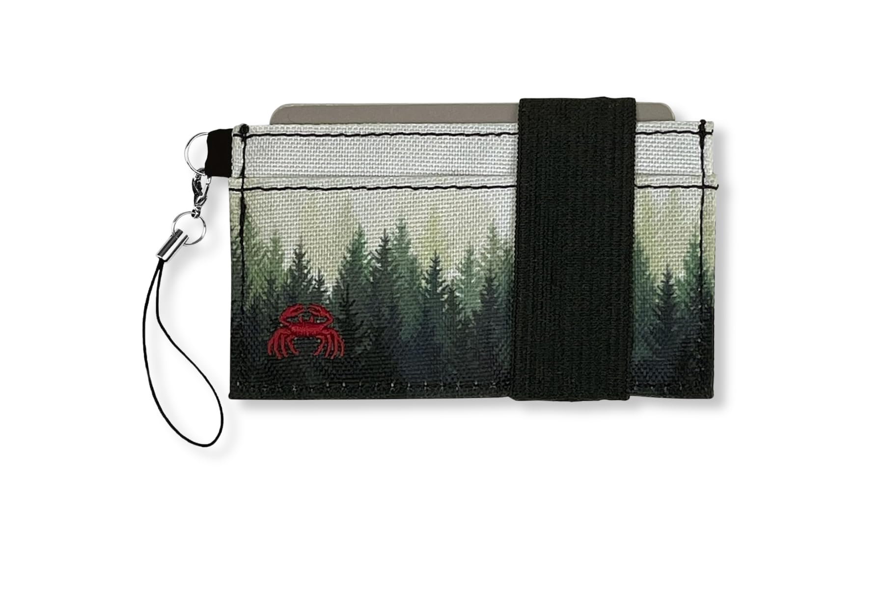 Crabby Gear Thin Minimalist Wallet - Adventure Series - Carry Cards, Cash, Phone, Keys - Securely Holds for Easy Access - Ultra Thin Front Pocket