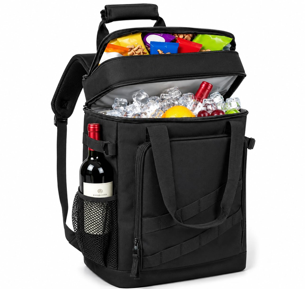 Zaino da 40 l, leggero, con apribottiglie, per spiaggia, viaggi, campeggio e pranzo