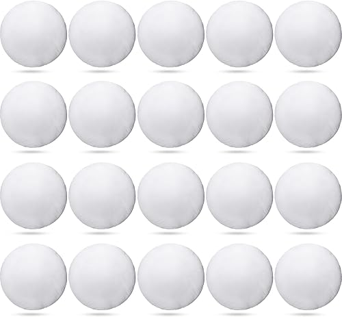 Miniatura 1 de Wesiti 20 piezas de rellenos de almohada a granel de 18 x 18 pulgadas, relleno de almohada decorativa de espuma, relleno de cojín blanco ligero para