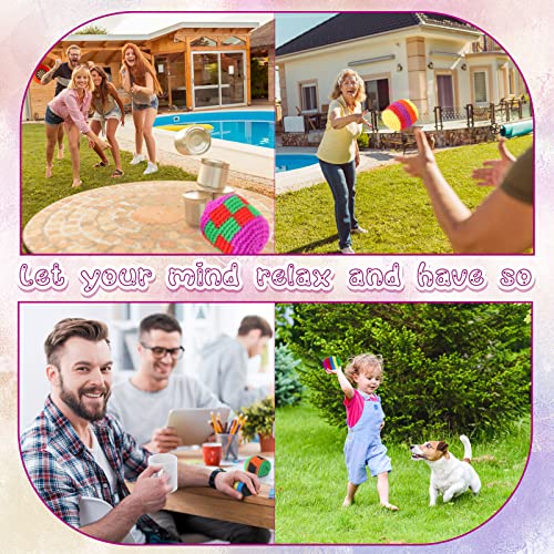 Yunsailing 48 Pieces Knit Sack Balls For Kids Knitted Kickball Soft Juggling Balls Multicolored Crochet Geometric Pattern Foot Bag Kick Sack For Kids Boys And Girls, Random Color #TOP3