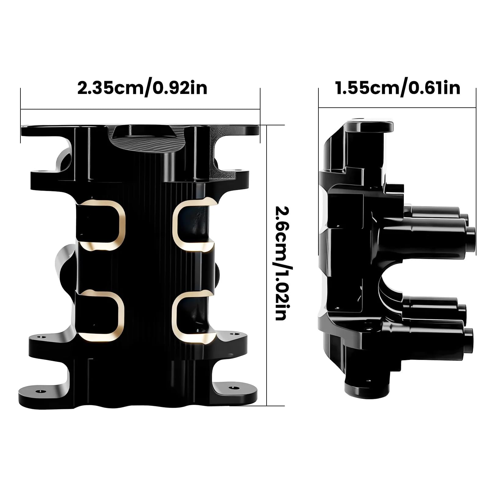 Per SCX30 1/30 Rc Auto Per 4X4 RTR Spazzolato Per Rock Crawler Ottone Piastra Paramotore Trasmissione Alloggiamento Accessori Parti Di Aggiornamento RC Modelli Pezzi