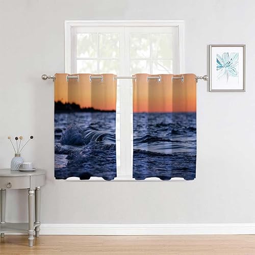 Miniatura 3 de Cortinas para Ventanas De Cuarto Divisor De Habitaciones - Cortina de garaje de 55 pulgadas de ancho por 55 pulgadas de largo, 2 paneles