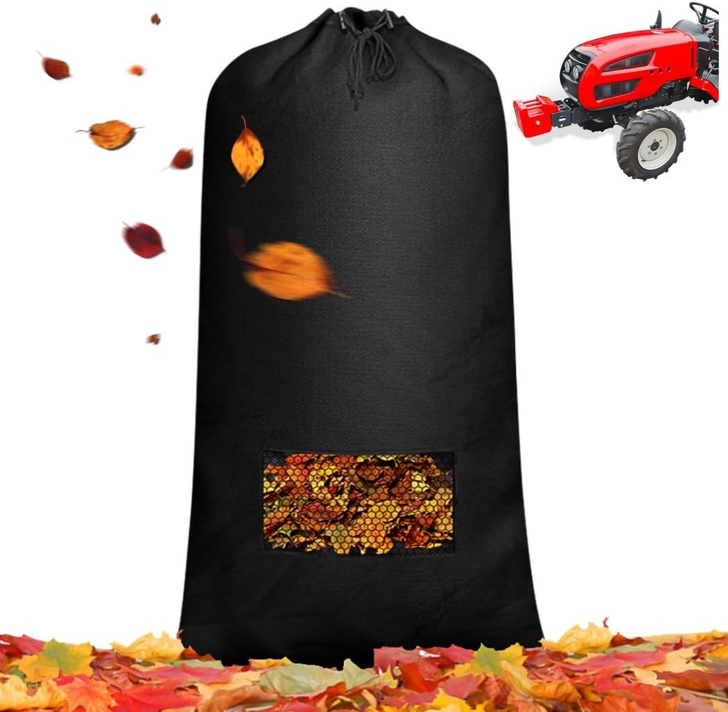 Gardening Leaf Catcher Bag, Oxford Cloth Large Capacity Leaf Collection Tool For Lawn Mowers