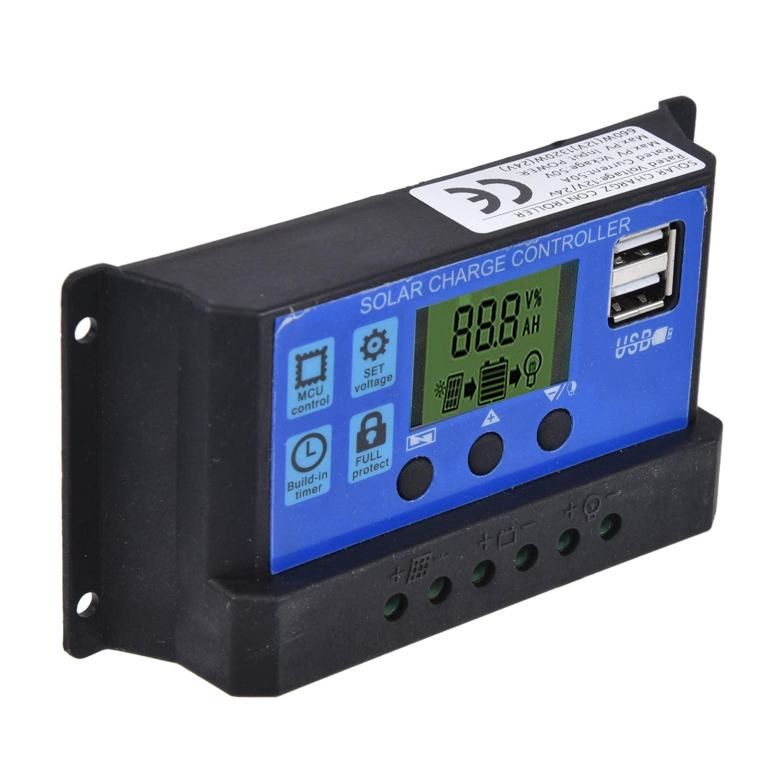 Cocoarm 2 Paczki Zestawu Paneli Słonecznych Moduł Fotowoltaiczny z Krzemu Monokrystalicznego 15 W X 2 z Regulatorem ładowania Słonecznego 50 A Elastyczny Panel Do Samochodu RV Jacht Statek Do Użytku